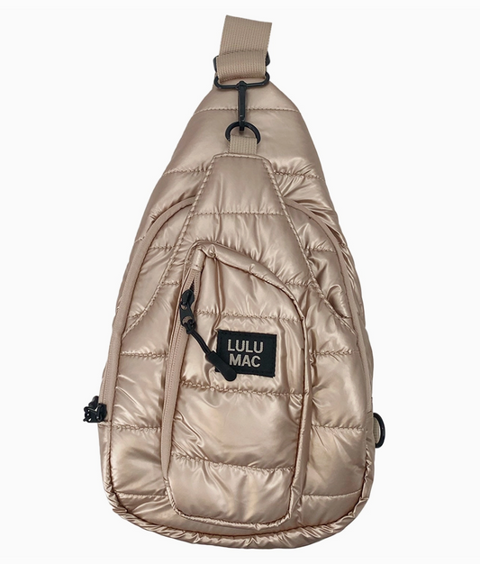 LULU MAC MEROLLA METALLIC SLING BAG