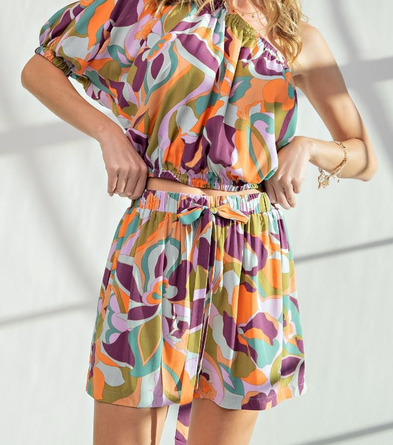 EASEL CHRISSY PRINTED SHORTS