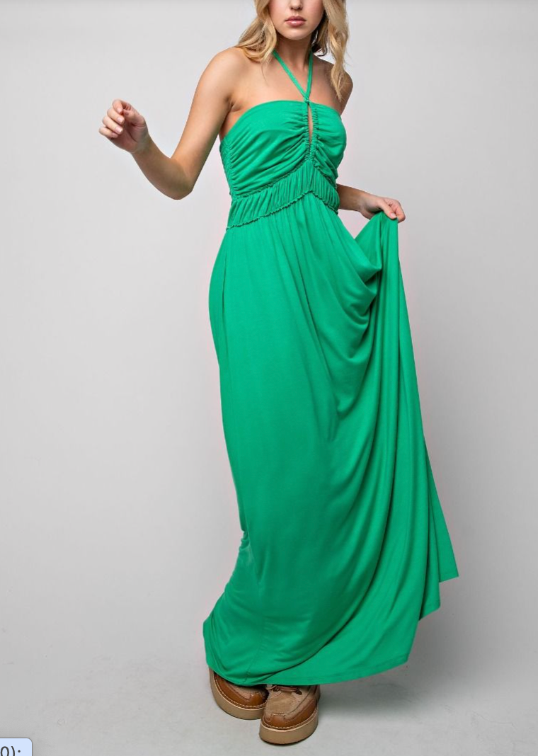 EASEL MAURA HALTER DRESS