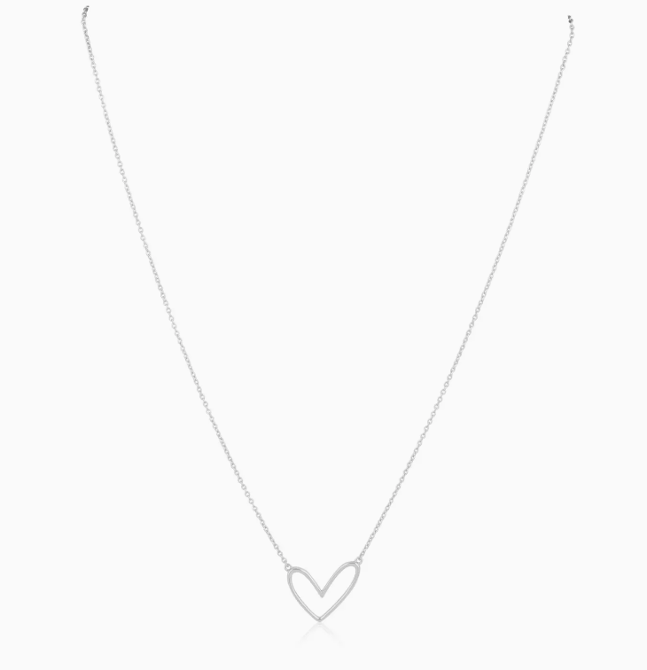 SAHIRA ABIGAIL OPEN HEART NECKLACE