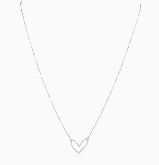 SAHIRA ABIGAIL OPEN HEART NECKLACE