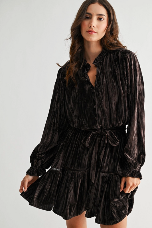 CAMELLIA FUDGE MINI DRESS