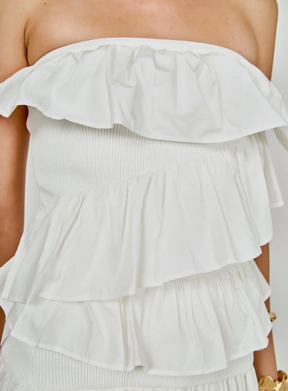 ENDLESS ROSE SALT AIR STRAPLESS DRESS