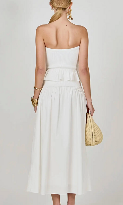 ENDLESS ROSE SALT AIR STRAPLESS DRESS