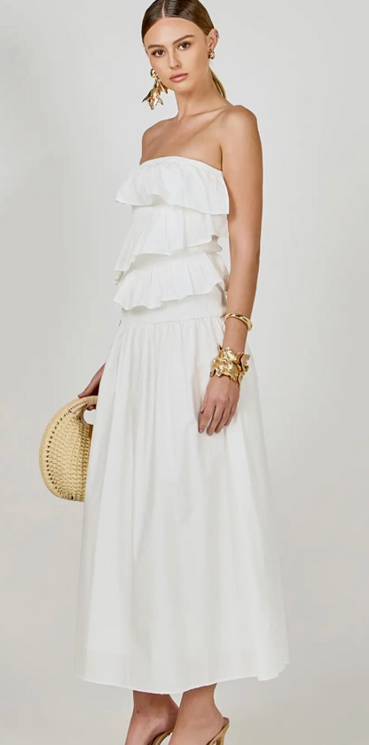 ENDLESS ROSE SALT AIR STRAPLESS DRESS