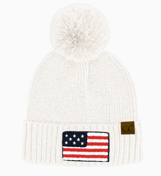 FASHION CITY FLAG PATCH BEANIE