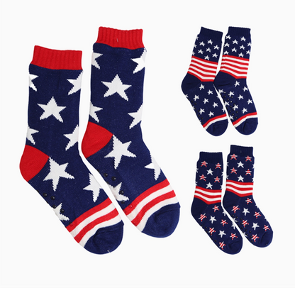 FASHION CITY FLAG FLEECE LINED SOCKS