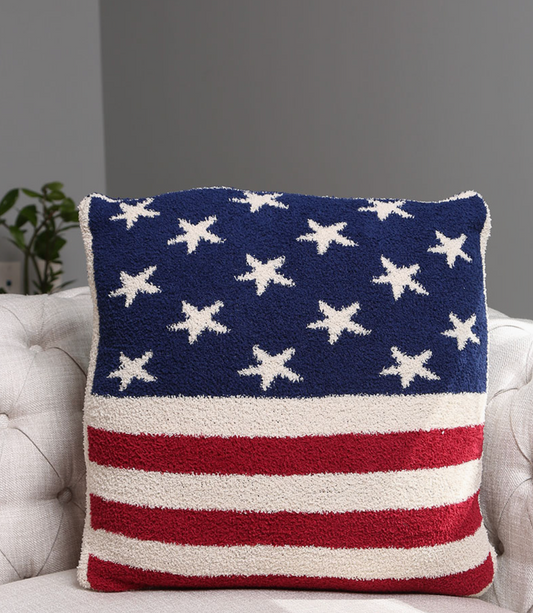 FASHION CITY LUXE FLAG CUSHION COVER