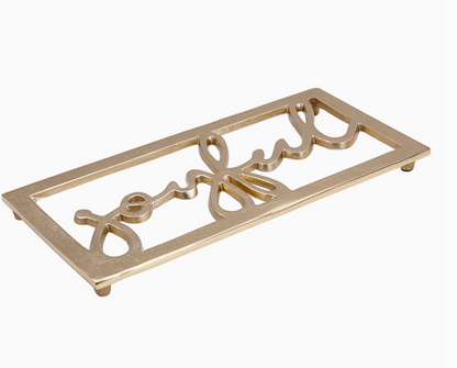 SANTA BARBARA GOLD JOYFUL TRIVET