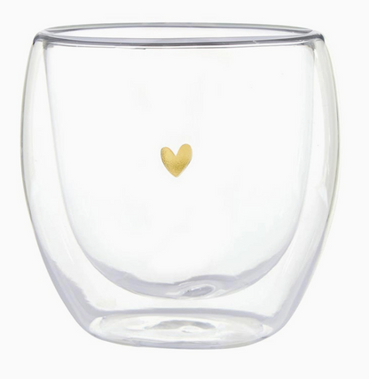SANTA BARBARA HEART DOUBLE WALL TEA CUP
