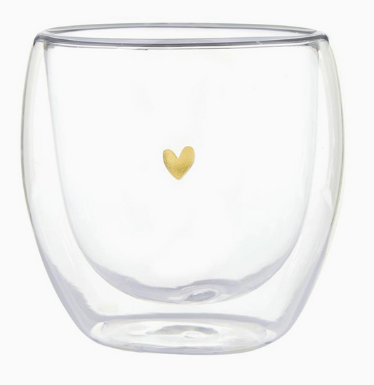 SANTA BARBARA HEART DOUBLE WALL TEA CUP