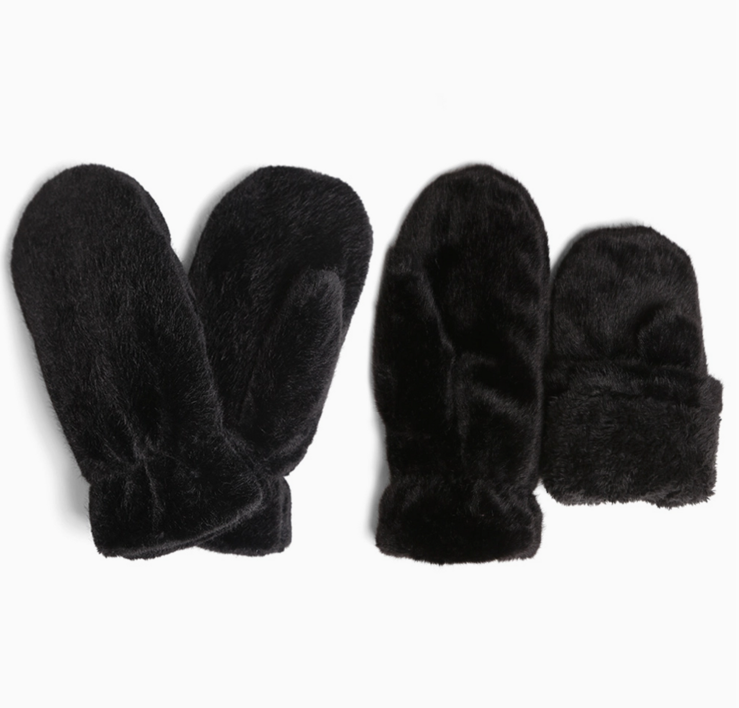 SENSBLING FUR LINED MITTENS