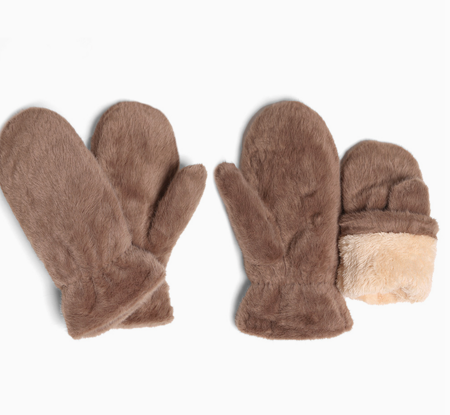SENSBLING FUR LINED MITTENS