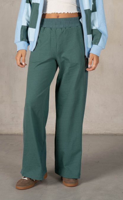 LA BIZ GREEN GIRLY SWEATPANTS