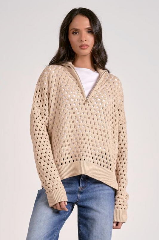ELAN KNIT QUARTER ZIP