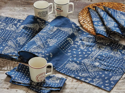 TAG BANDANA NAPKINS SET OF 4