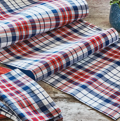 TAG ARLO PLAID NAPKINS SET OF 4
