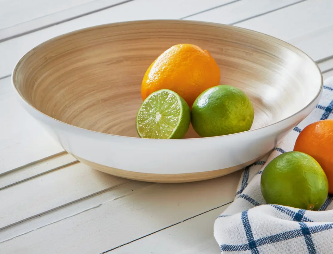 TAG LARGE BRIM BAMBOO BOWL