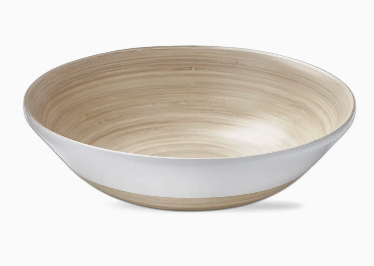 TAG LARGE BRIM BAMBOO BOWL