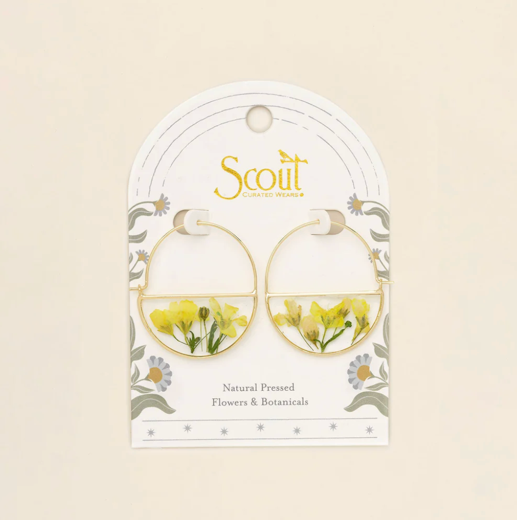 SCOUT FLOWER HOOP EARRING