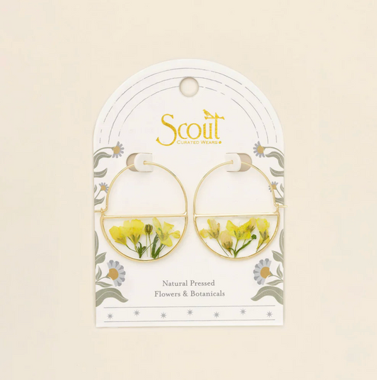 SCOUT FLOWER HOOP EARRING