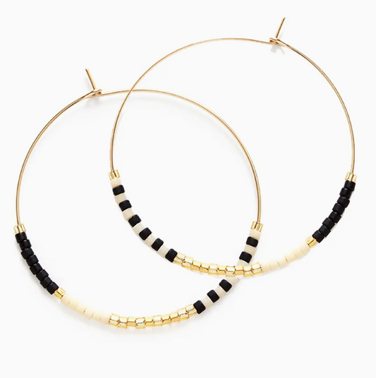 AMANO STUDIO SEED BEAD HOOPS