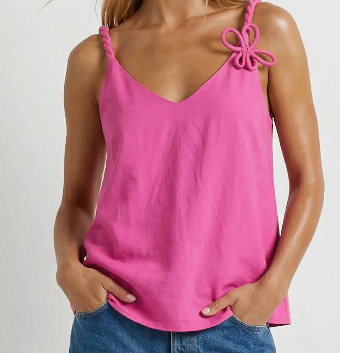 NAKED ZEBRA PRETTY PETAL TOP