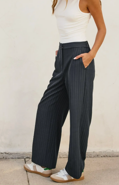 DRESS FORUM PATTY PINSTRIPED PANT