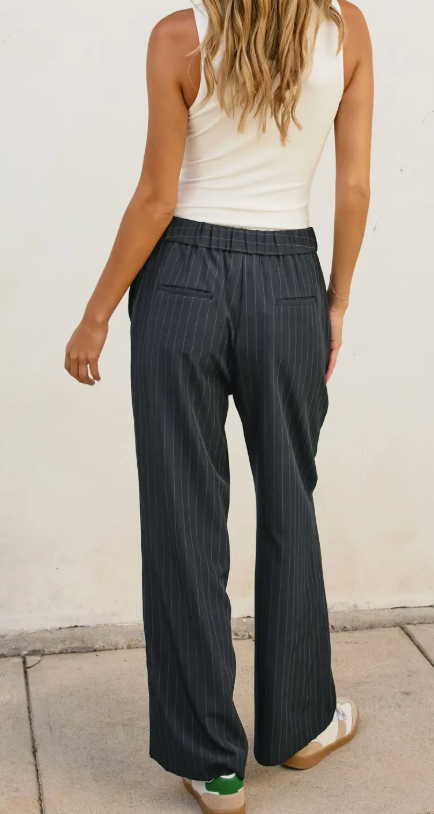 DRESS FORUM PATTY PINSTRIPED PANT