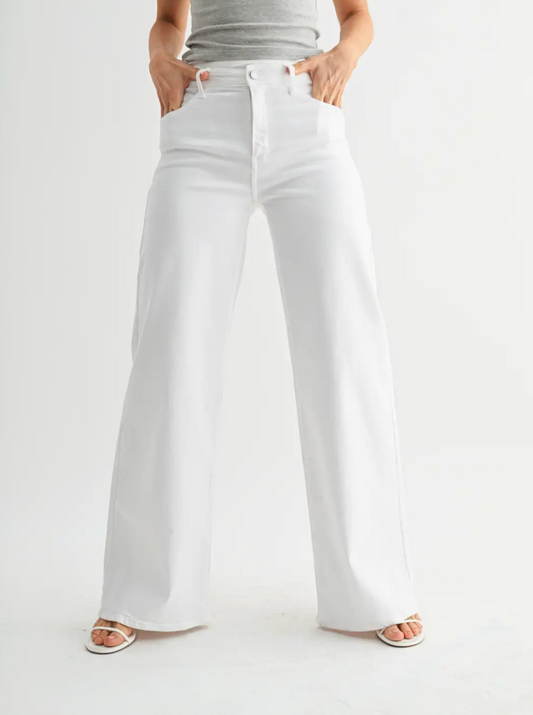 JUST BLACK DENIM OPTIC WHITE JEANS