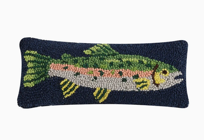 PEKING HANDICRAFT TROUT HOOK PILLOW