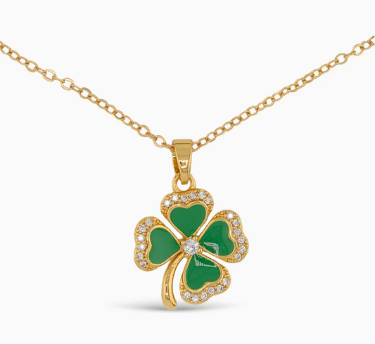 AMANDA BLU FOUR LEAF CLOVER NECKLACE