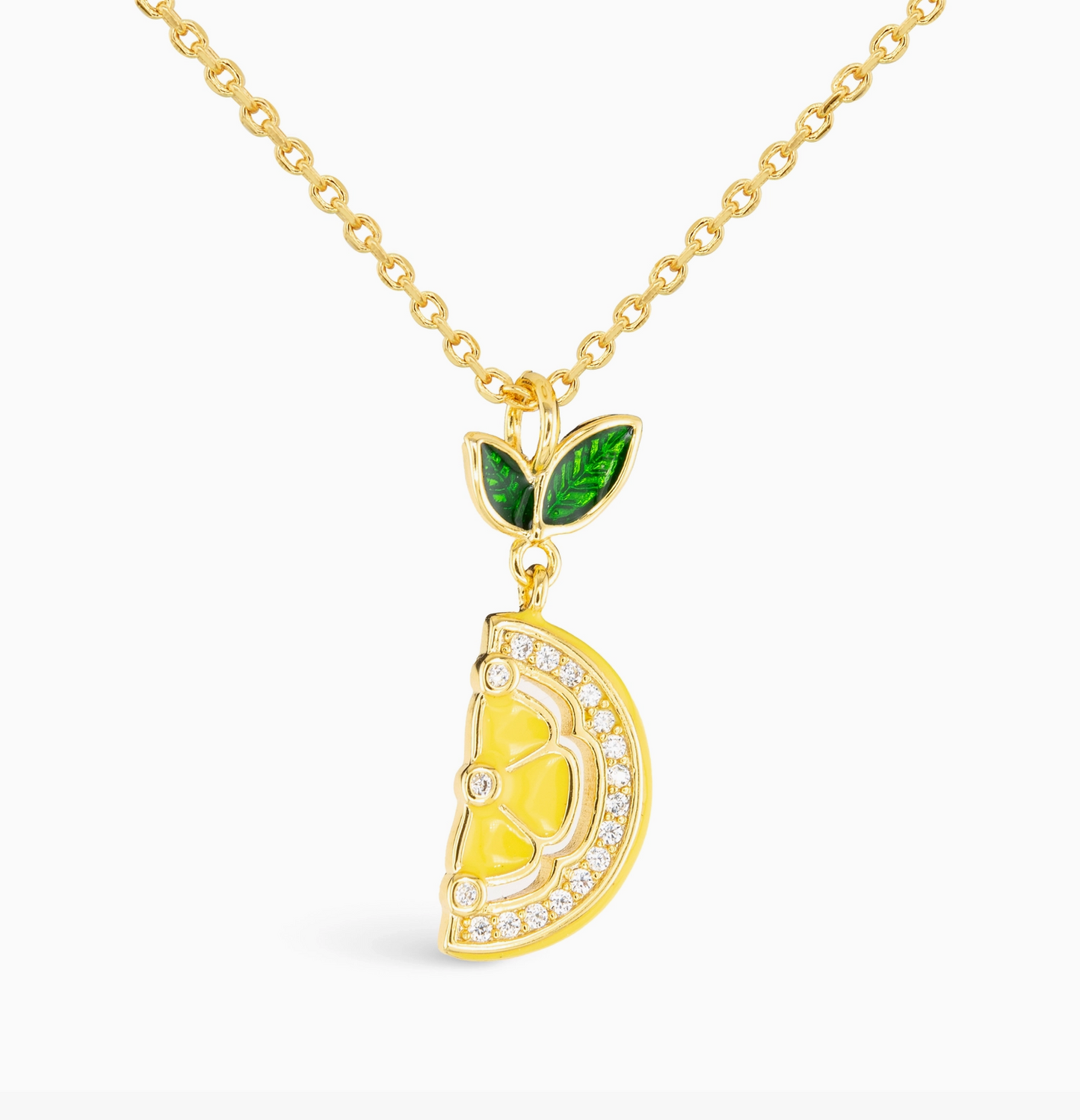 AMANDA BLU LEMON SLICE NECKLACE