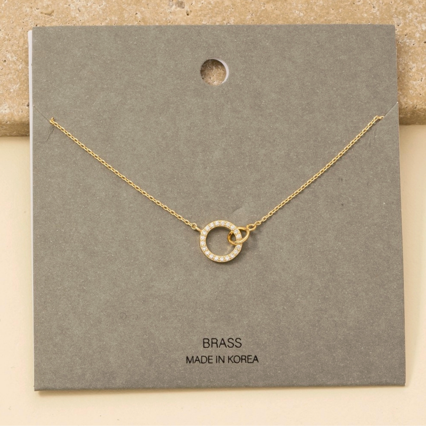ANARCHY STREET PAVE HOOP NECKLACES