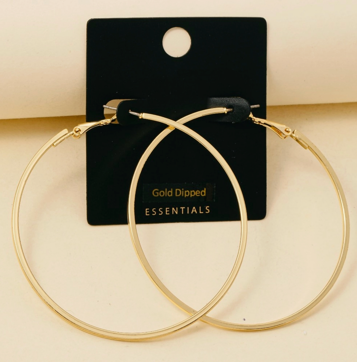 ANARCHY STREET FLATTENED GOLD HOOPS