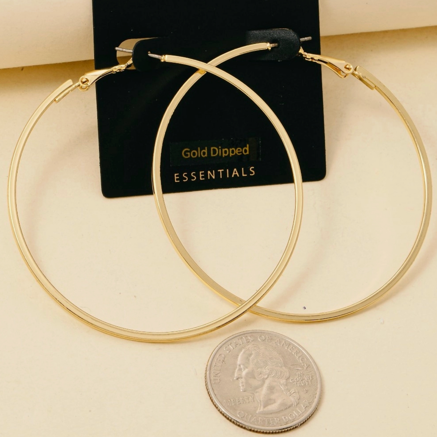 ANARCHY STREET FLATTENED GOLD HOOPS
