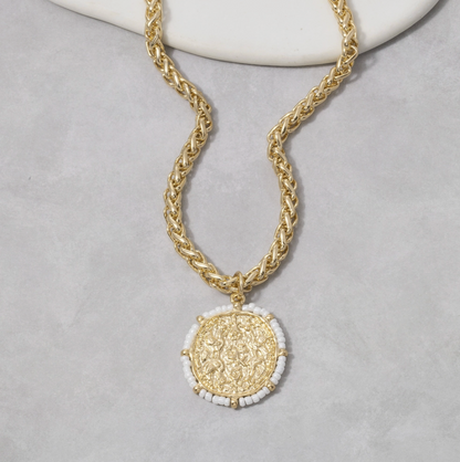 ANARCHY STREET HAMMERED COIN PENDANT