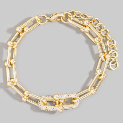 ANARCHY STREET PAVE CHAIN BRACELET