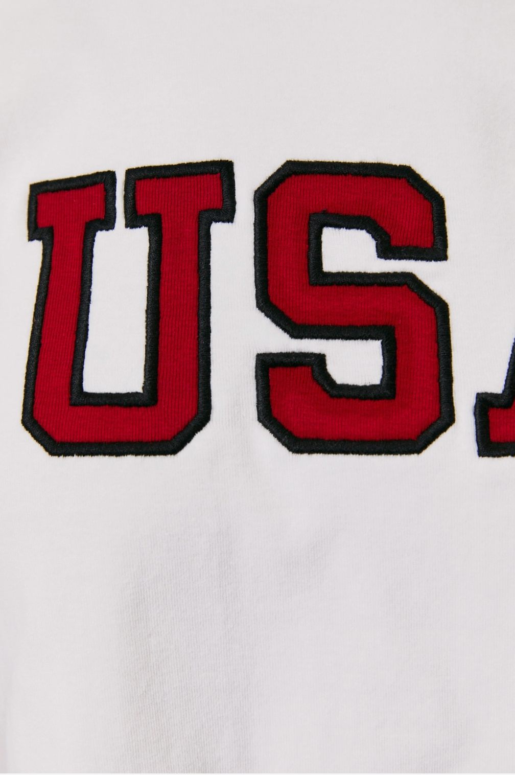 LE LIS EMBROIDERED USA BABY TEE