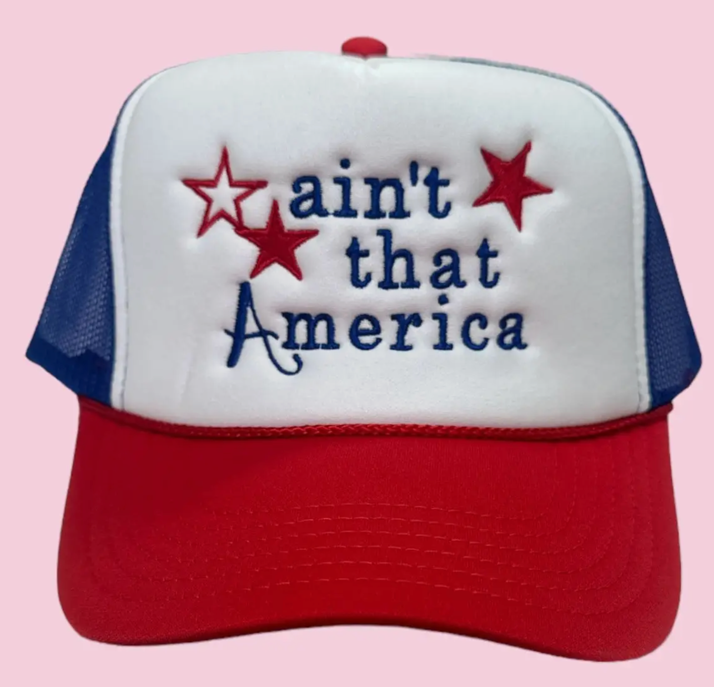 CAMEL THREADS AMERICA TRUCKER HAT