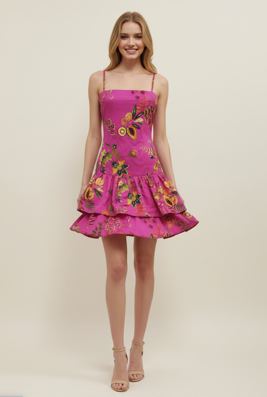 PINCH PAPAYA PUNCH MINI DRESS