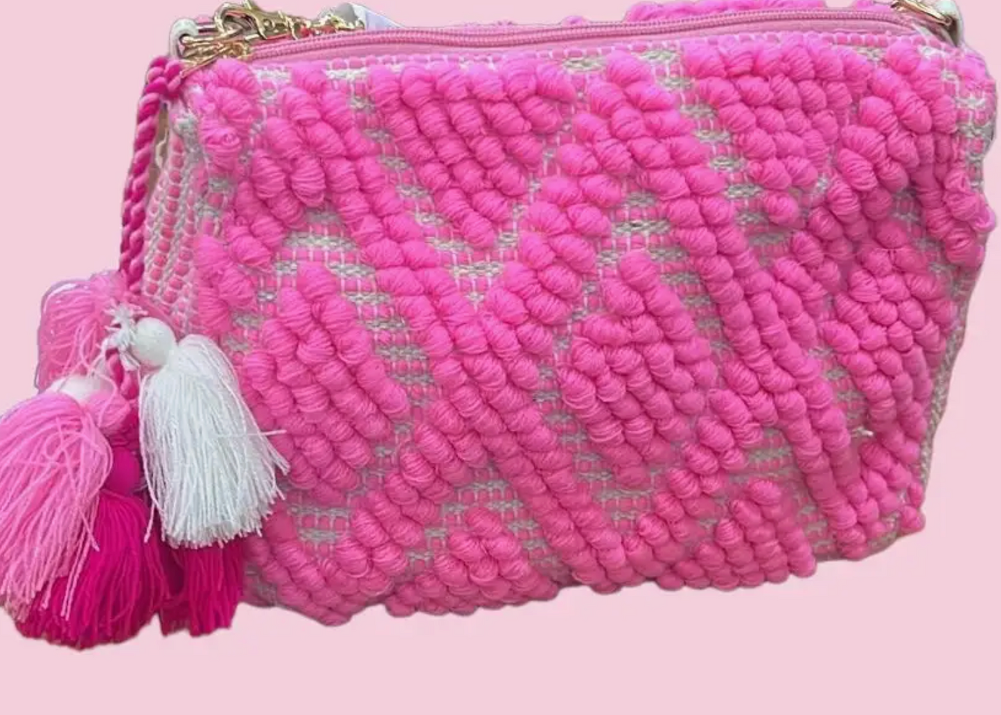 CAMEL THREAD FLAMINGO TOTE