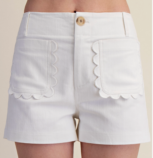 GLAM FLOWER POCKET SHORTS
