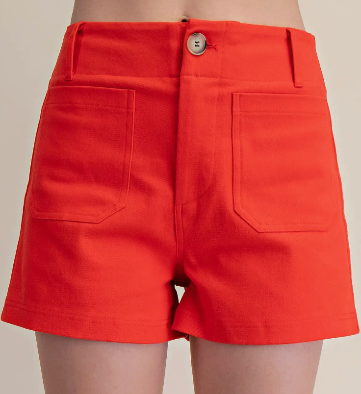 GLAM LITTLE RED SHORTS