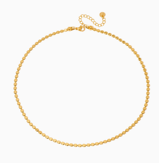 PRETTY SIMPLE DAKOTA DISC CHAIN NECKLACE