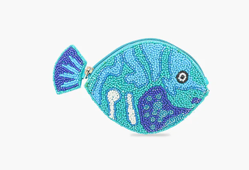 AMERICA & BEYOND MINI FISH COIN POUCH
