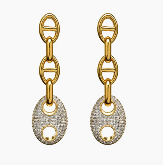 SAHIRA ROXANNE PAVE EARRINGS