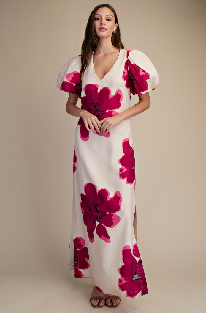 GLAM BLOOM INTO BEAUTY MAXI DRESS