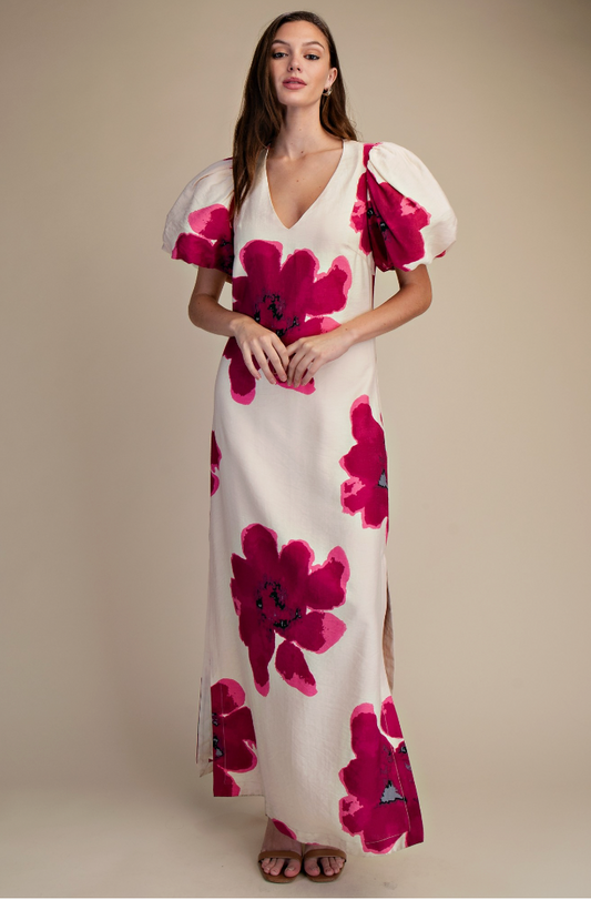 GLAM BLOOM INTO BEAUTY MAXI DRESS