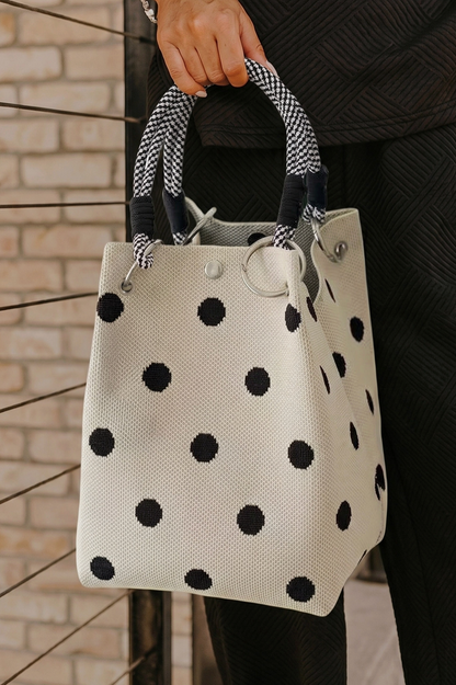 LA SOCIETY HANDLE TOTE BAG